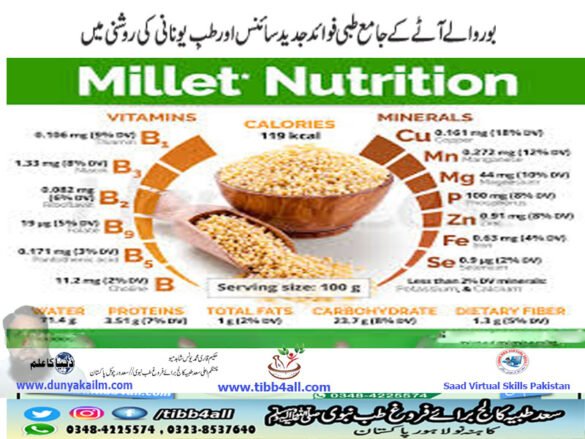 بور والے آٹے کے جامع طبی فوائد جدید سائنس اور طبِ یونانی کی روشنی میں