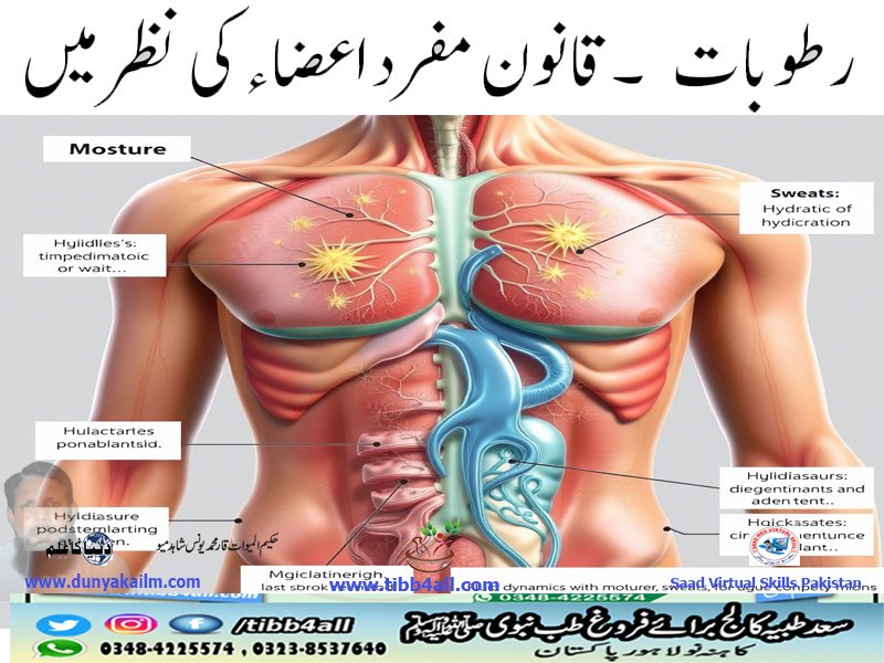رطوبات ۔قانون مفرد اعضاء کی نظر میں