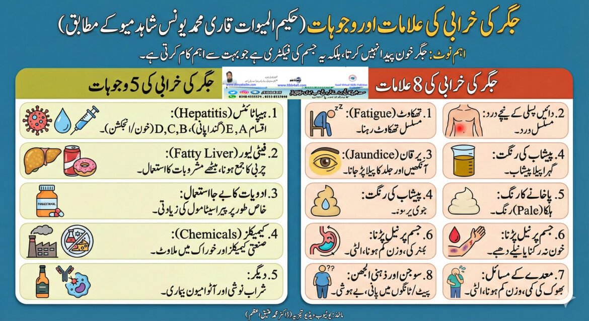 جگر کی خرابی کی 5 بنیادی وجوہات اور 8 اہم علامات