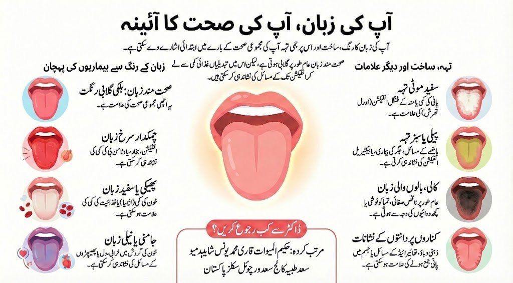 آپ کی زبان آپ کی صحت کا آئینہ