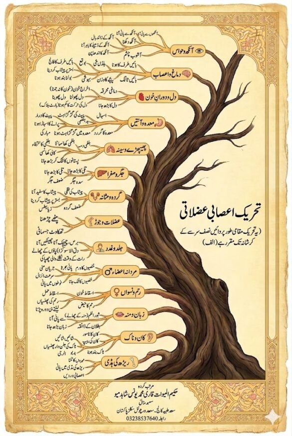 قانون مفرد اعضاء کی 6تحریکات اور ان کی علامات