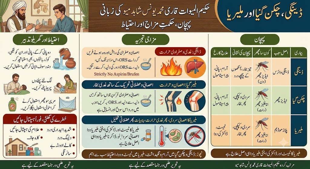 ڈینگی، چکن گنیا اور ملیریا